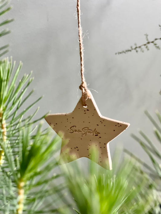 Set 4x Kerstboomhanger STAR